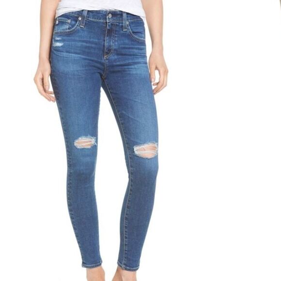 AG The Farrah High Waist Ankle Skinny Jeans (E11) - Picture 1 of 6